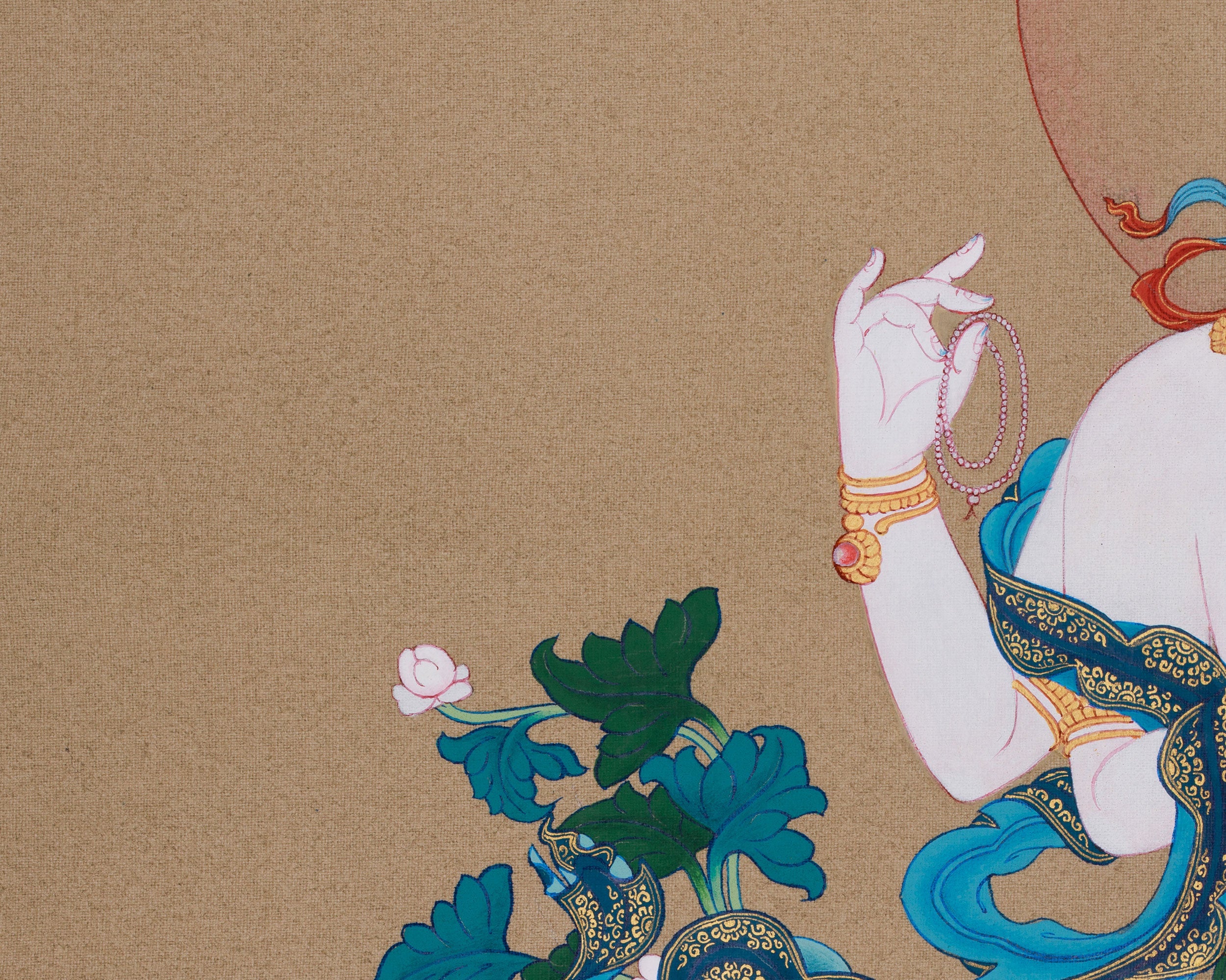 Buddha Chenrezig Thangka | Embodiment of Infinite Compassion