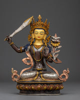 Handmade Manjushri Statue: The Bodhisattva of Wisdom