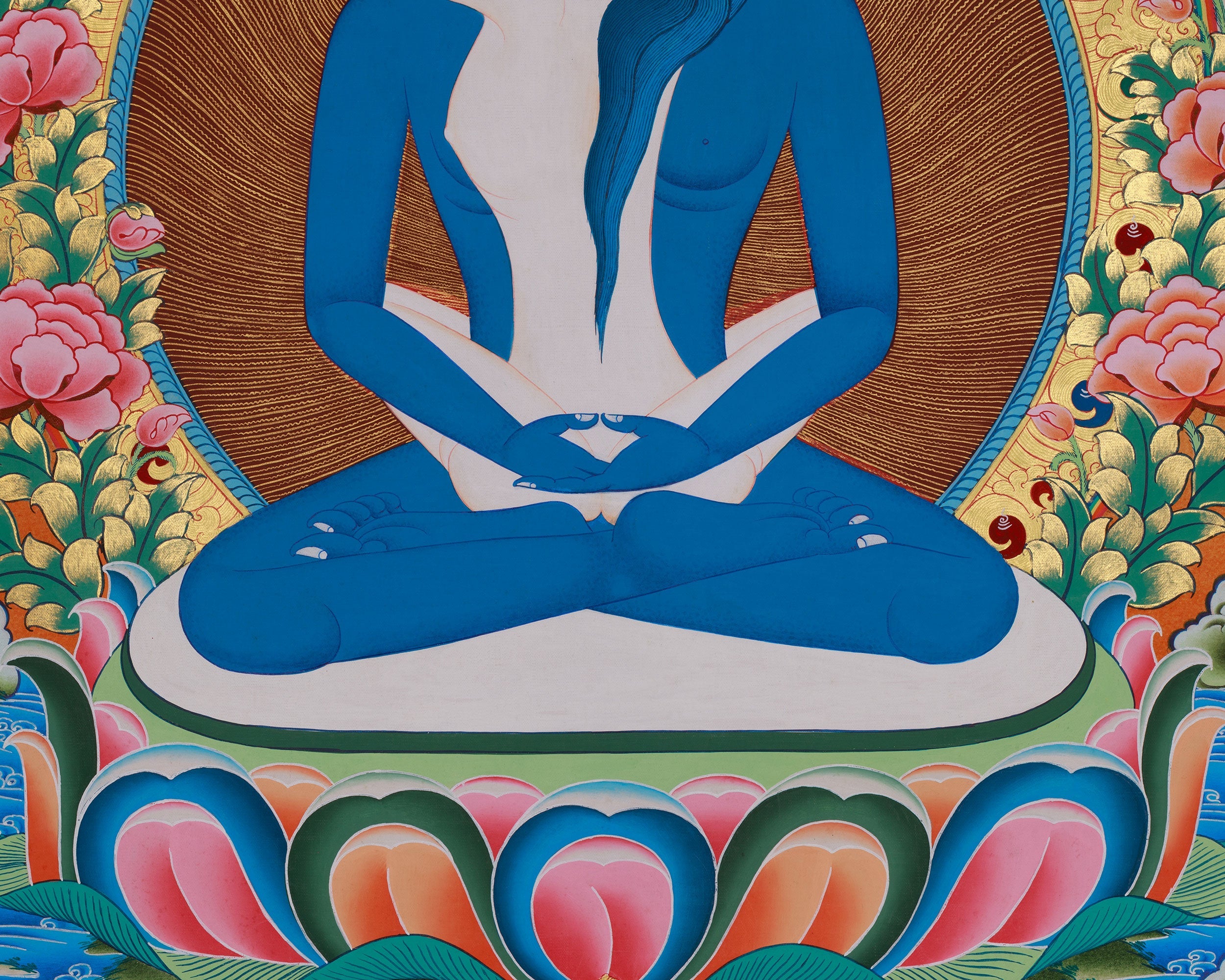 Traditional Samantabhadra Thangka | The Embodiment of Primordial Purity