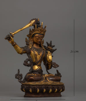 Tibetan Bodhisattva Manjushri Statue