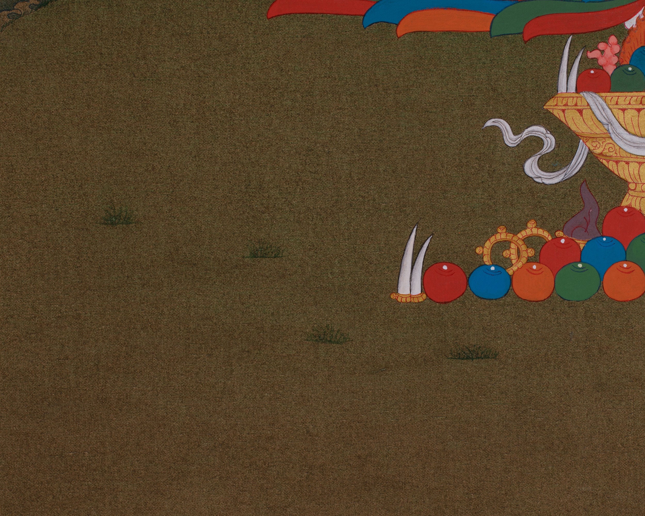 Hand Painted Vajrasattva Thangka | Symbolizing Purity, Wisdom, and Spiritual Renewal