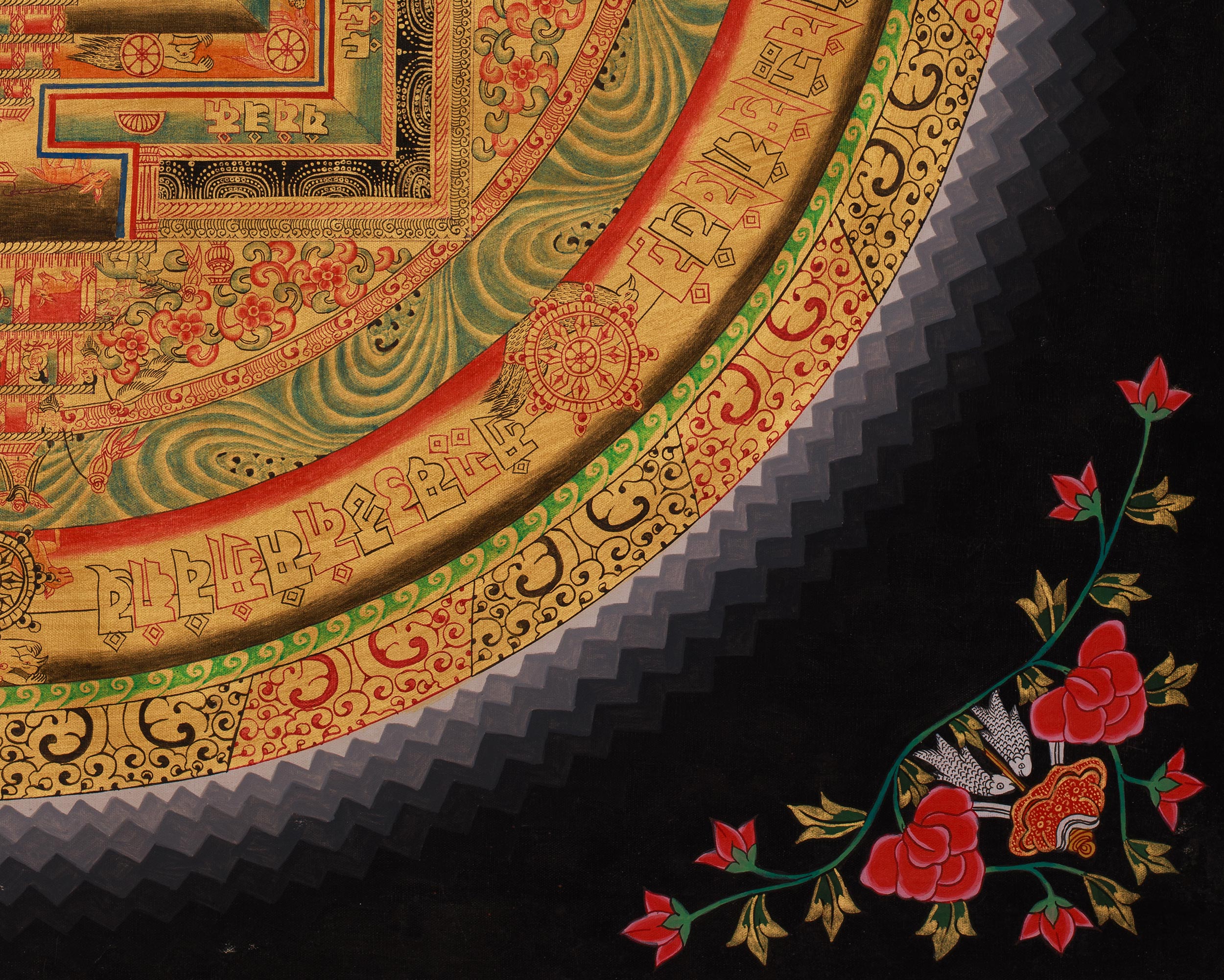 Buddhist Kalachakra Mandala Artwork | The Wheel of Time