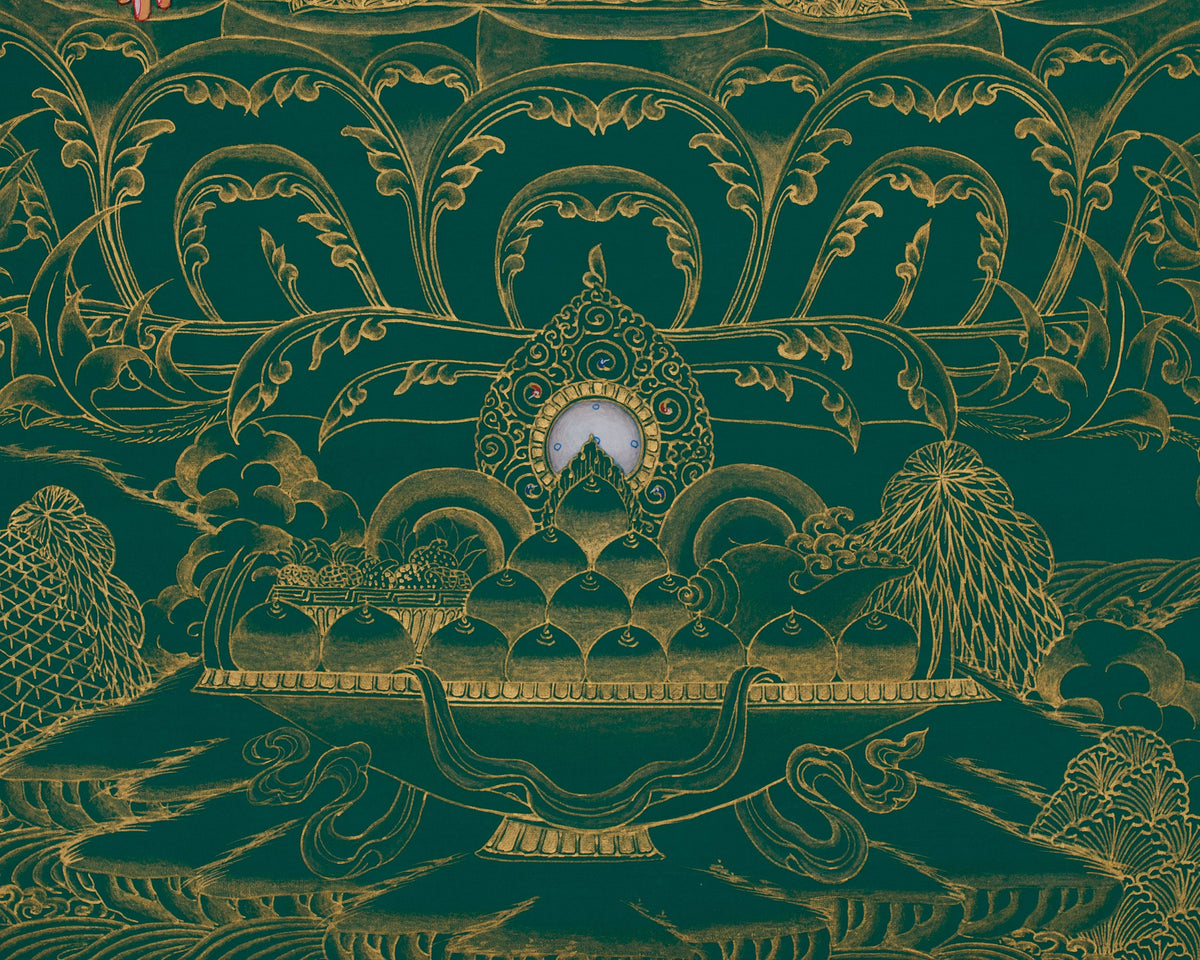 Traditional Shakyamuni Buddha Artwork | Sacred Thangka of Peace and Enlightenment