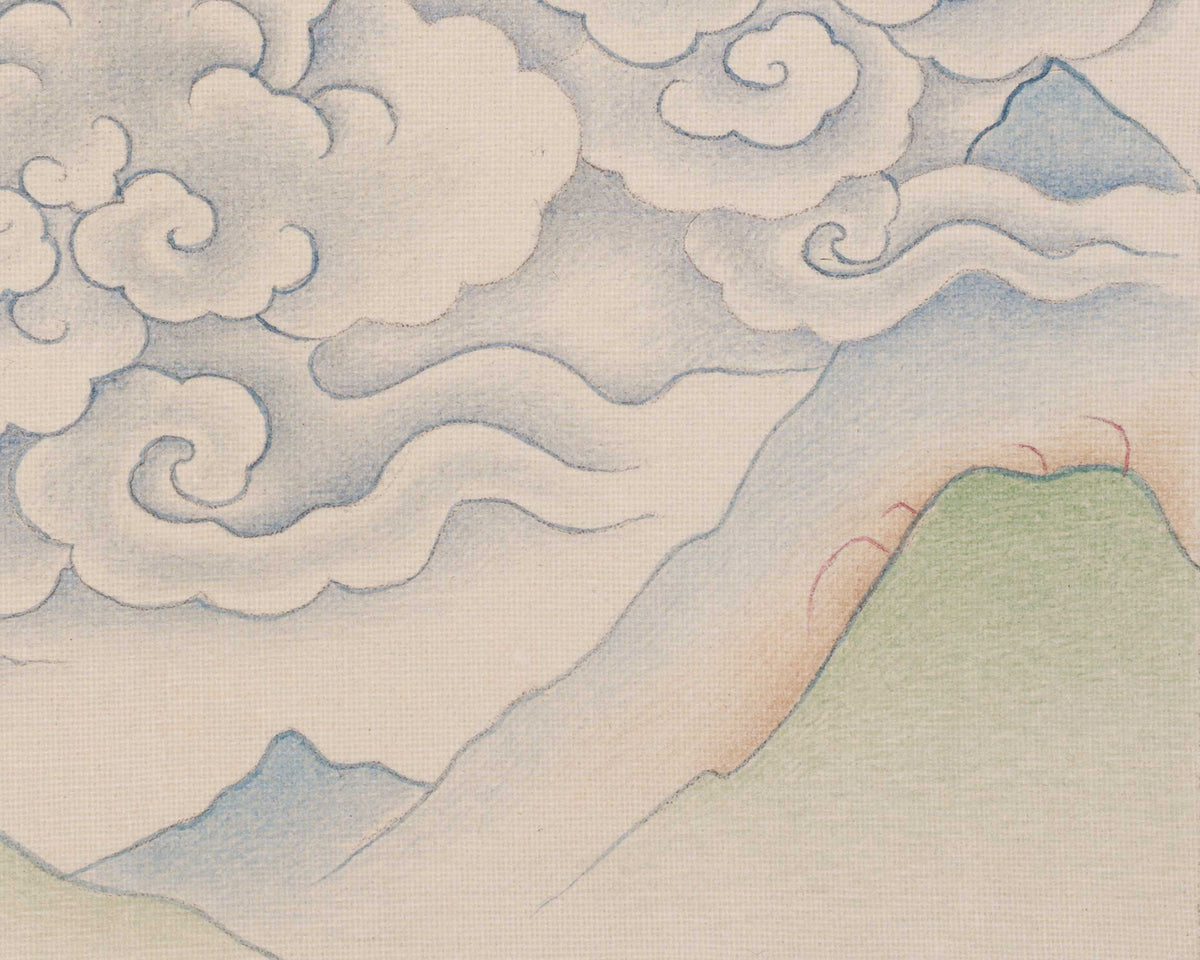 Original Hand-Painted Tsheringma, Longevity Goddess Thangka | Protector of Life