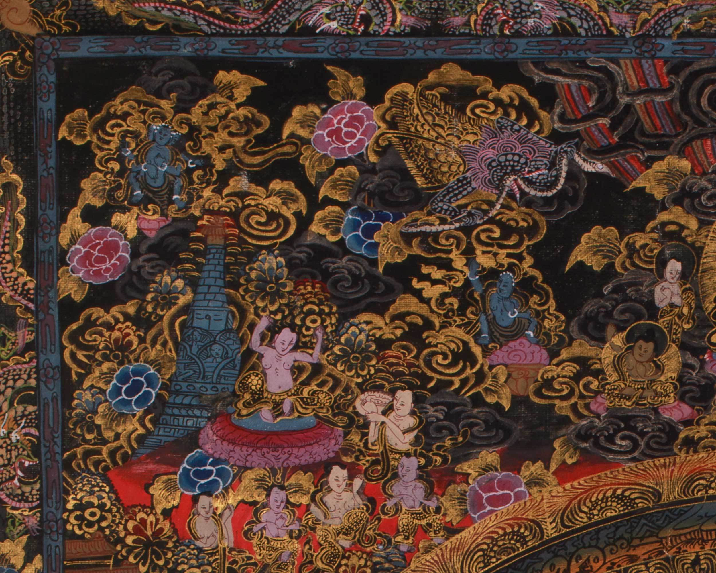 Tibetan deity Mandala Art | Symbolized Protection, Healing, and Spiritual Blessings