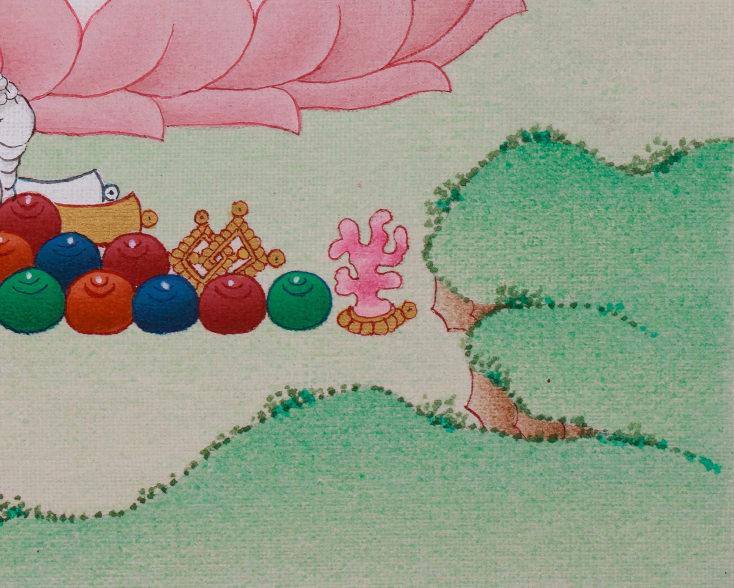 Peaceful Sita Tara Thangka | Compassion, Healing & Longevity Deity