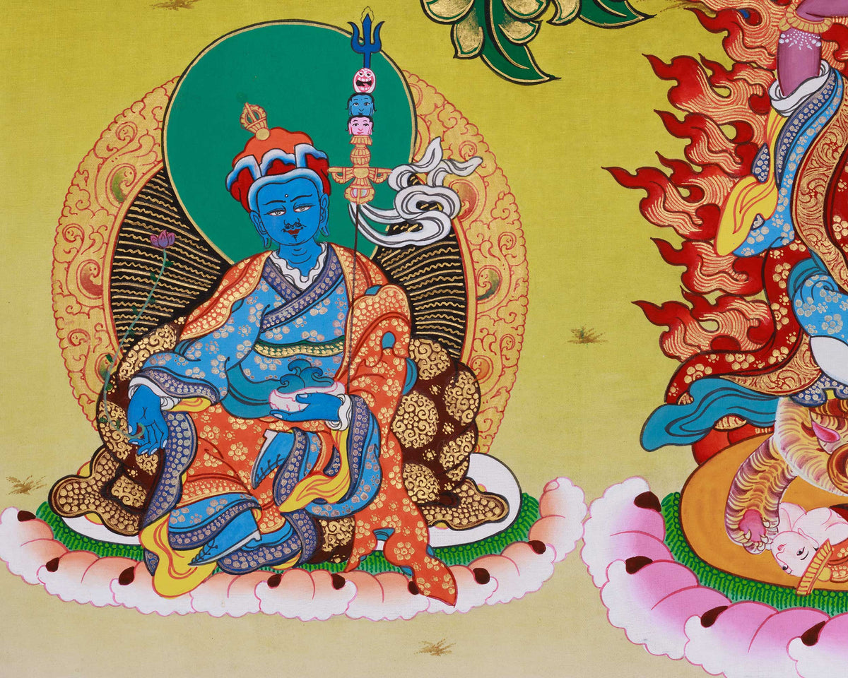 Tsokye Tuktik Thangka | The Divine Teachings of Compassion and Wisdom