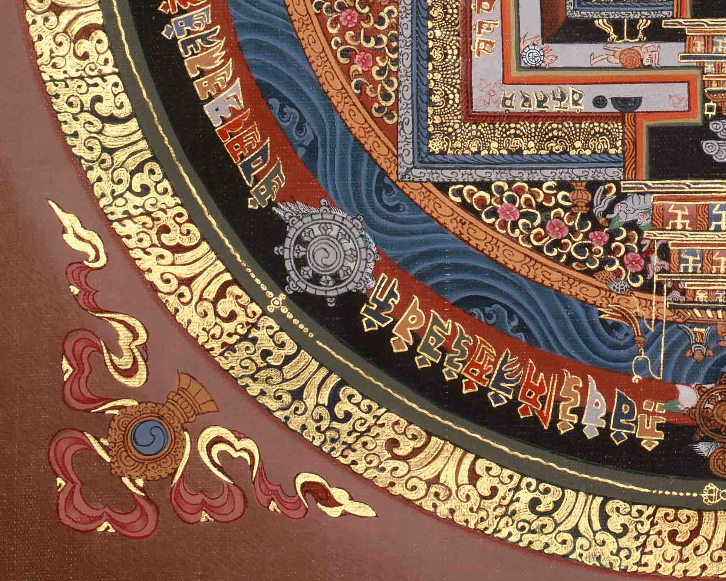 Dharma Art Kalachakra Mandala | Representing Cosmic Harmony and Enlightenment