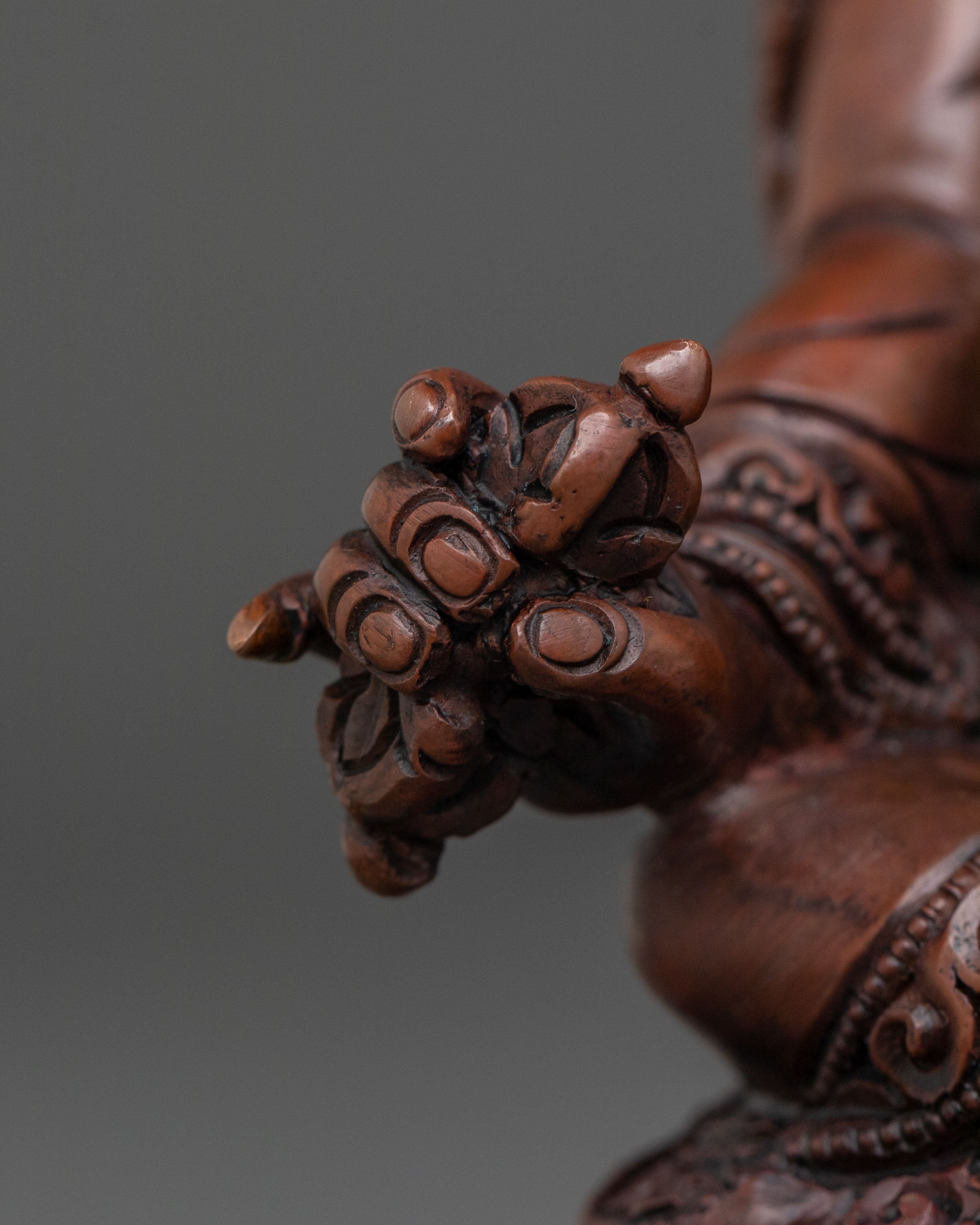 Guru Rinpoche Oxidized Copper Statue | Padmasambhava Buddhist Art