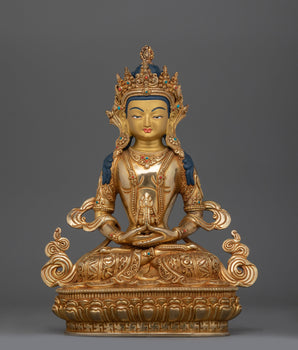 handcrafted Amitayus statue