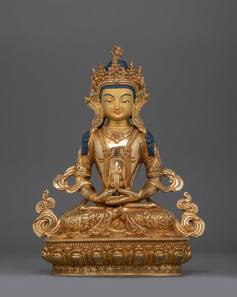 handcrafted Amitayus statue