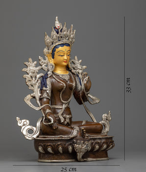 green tara buddha statue 