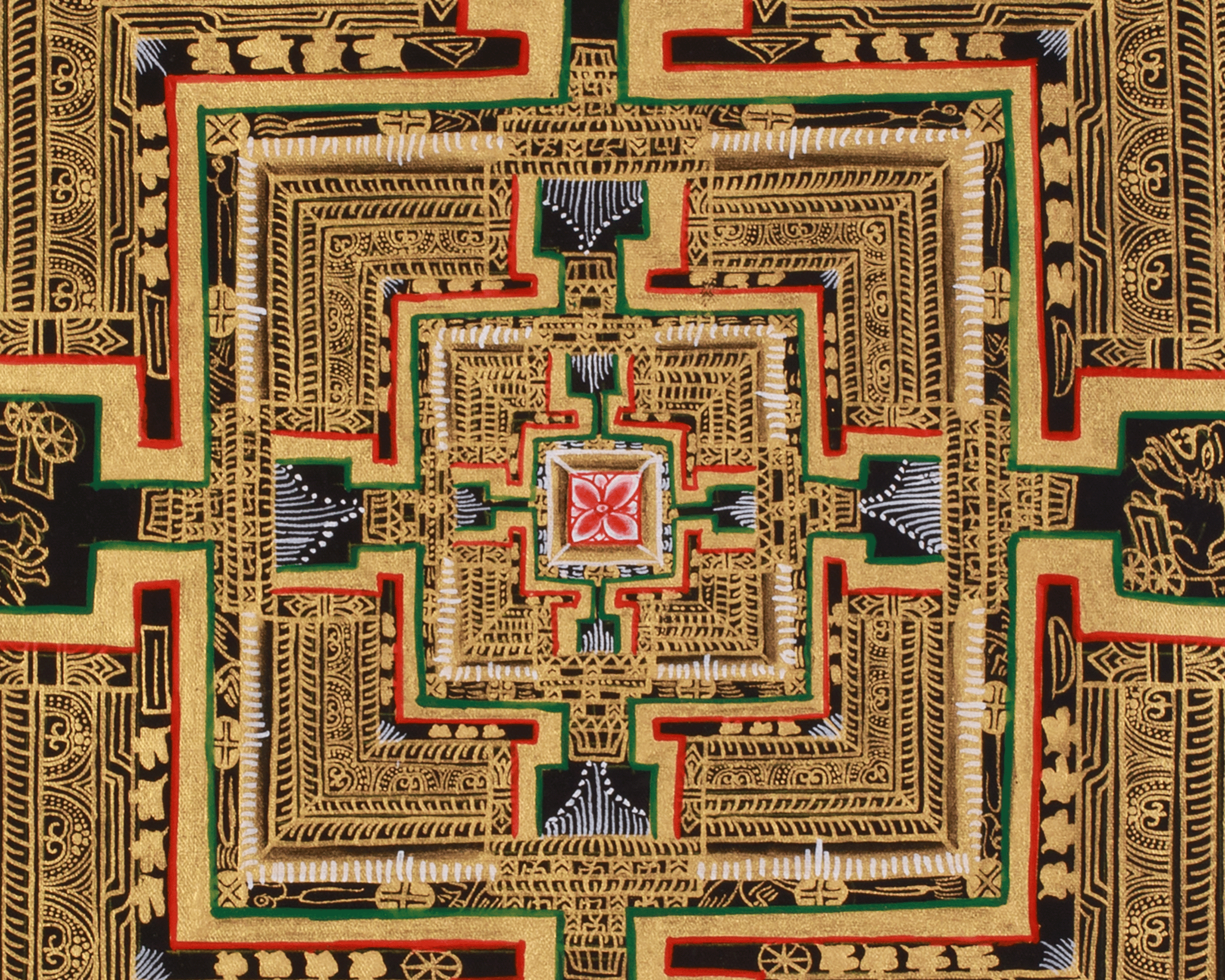 Sacred Thangka of Kalachakra Mandala | Spiritual Awakening | Meditation Altar