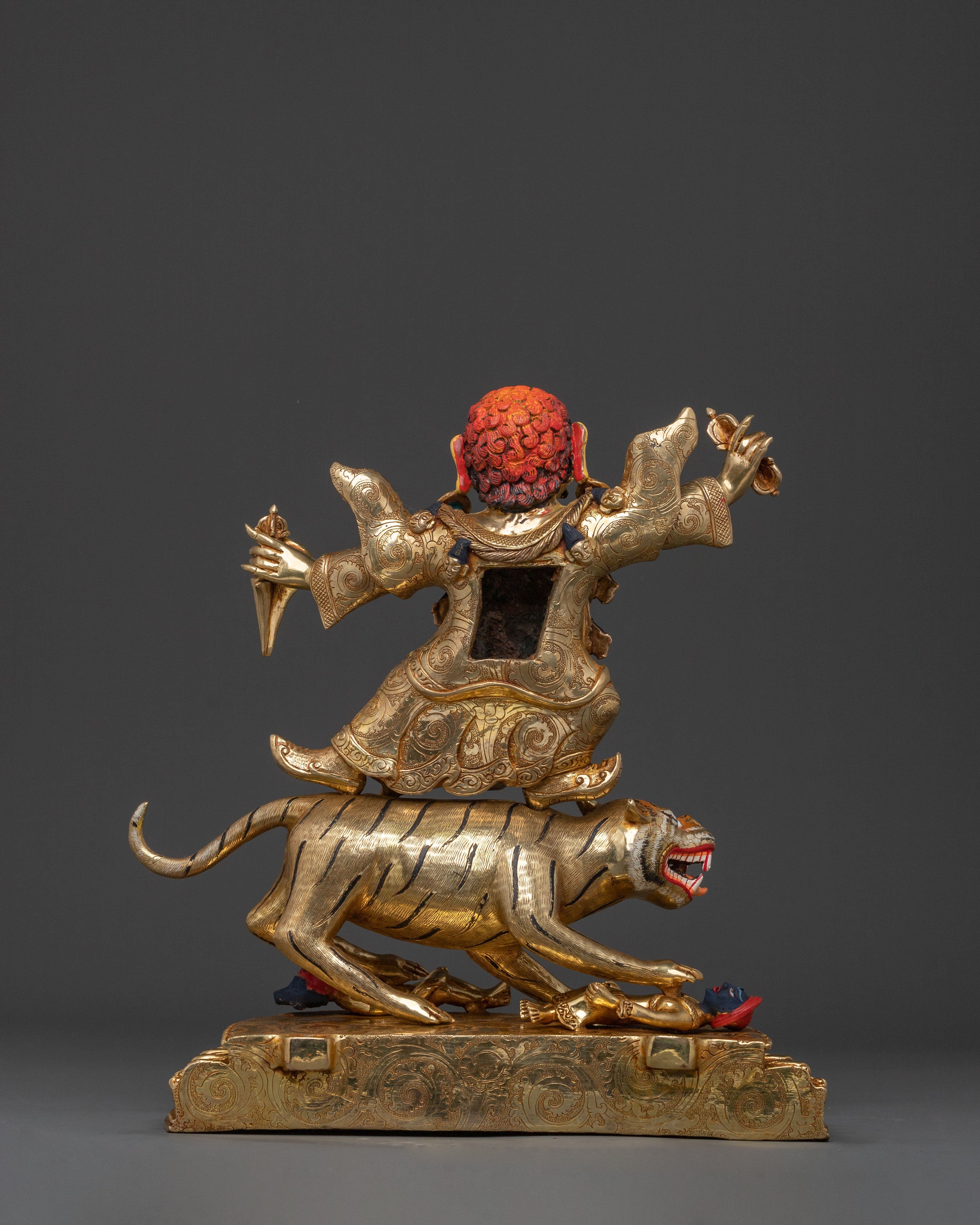 Spiritual Dorje Drollo Vajra Protector Statue | Tibetan Buddhist Sculpture