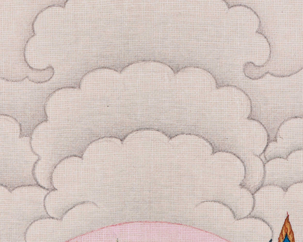 The Teacher of the Dharma, Guru Rinpoche | A Sacred Thangka of Wisdom and Protection