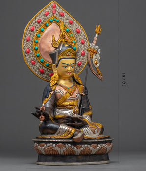 Semi Wrathful Guru Rinpoche Statue | Tibetan Precious Guru Statue