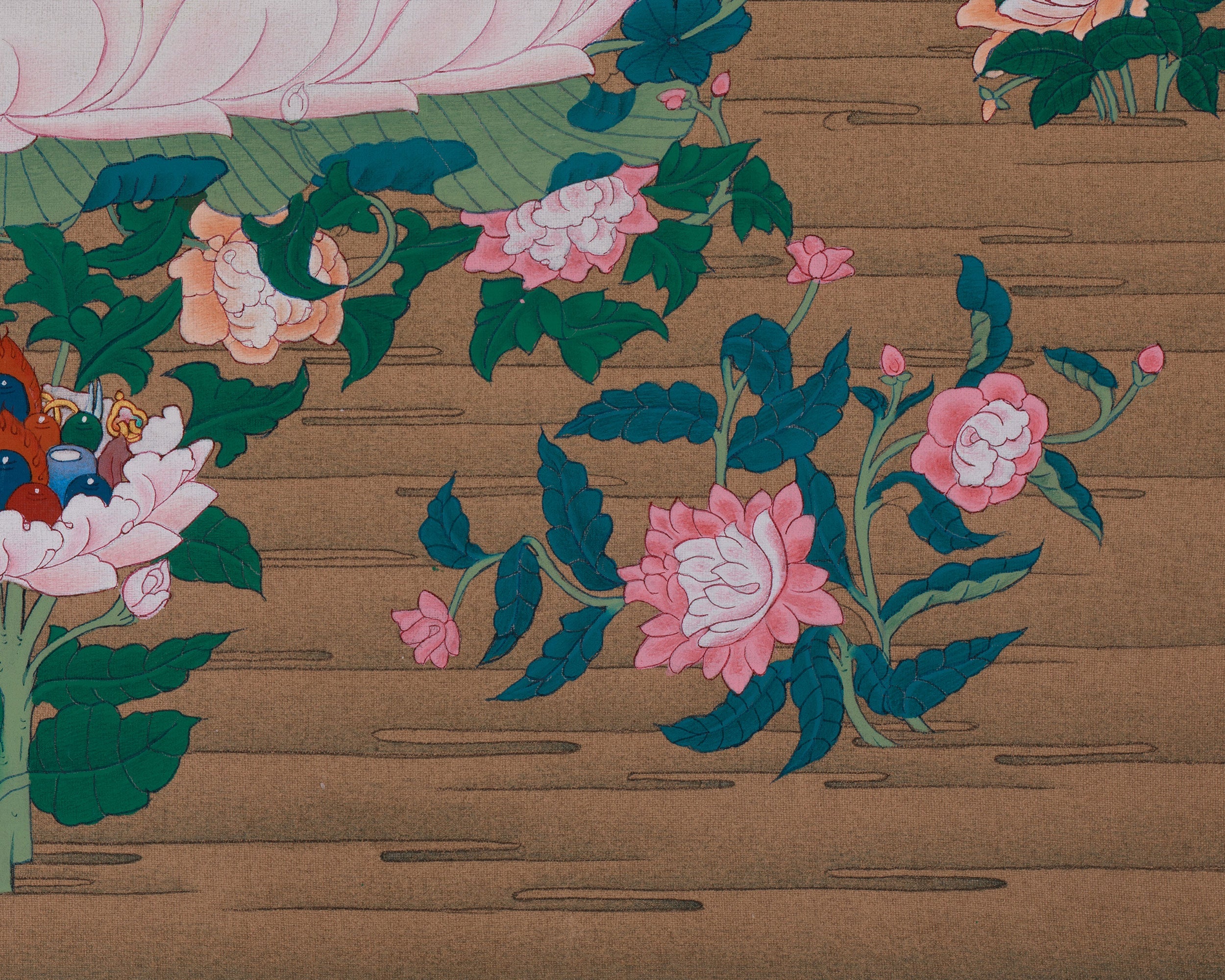 Traditional Saraswati Thangka | Goddess of Wisdom, Music, and Knowledge