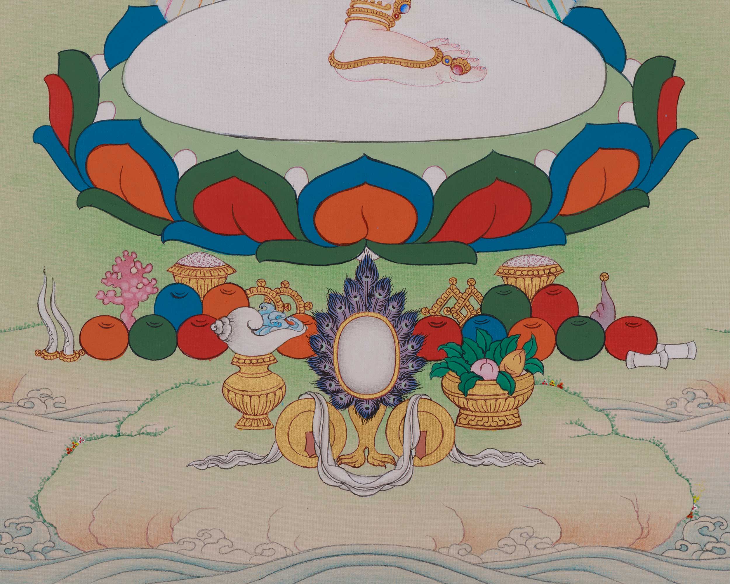 Sacred Machig Labdron Thangka | Emanation of Wisdom and Fearlessness