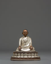 Tulku Urgyen Rinpoche | Silver Plated Oxidized Copper Statue