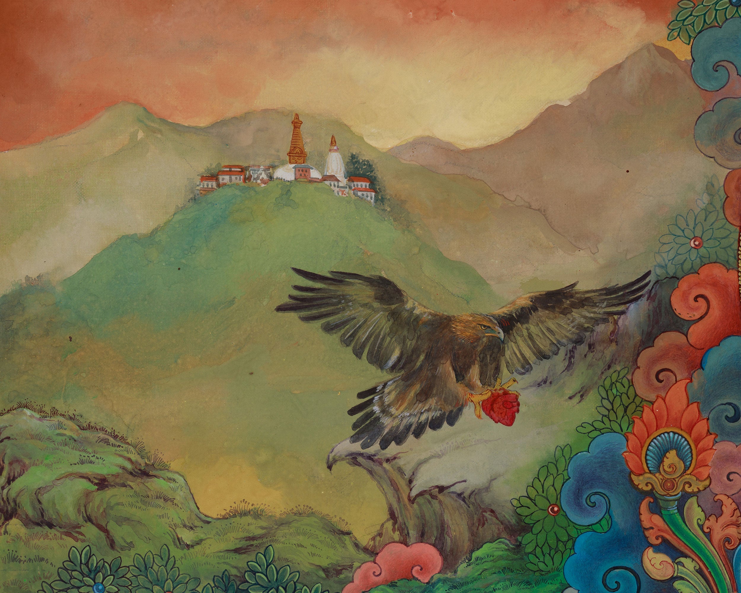 Mahasiddha of Kathmandu Valley | Jamana Gubaju Thangka Print