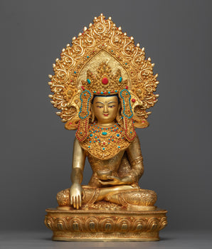 crown-buddha-shakyamuni-statue