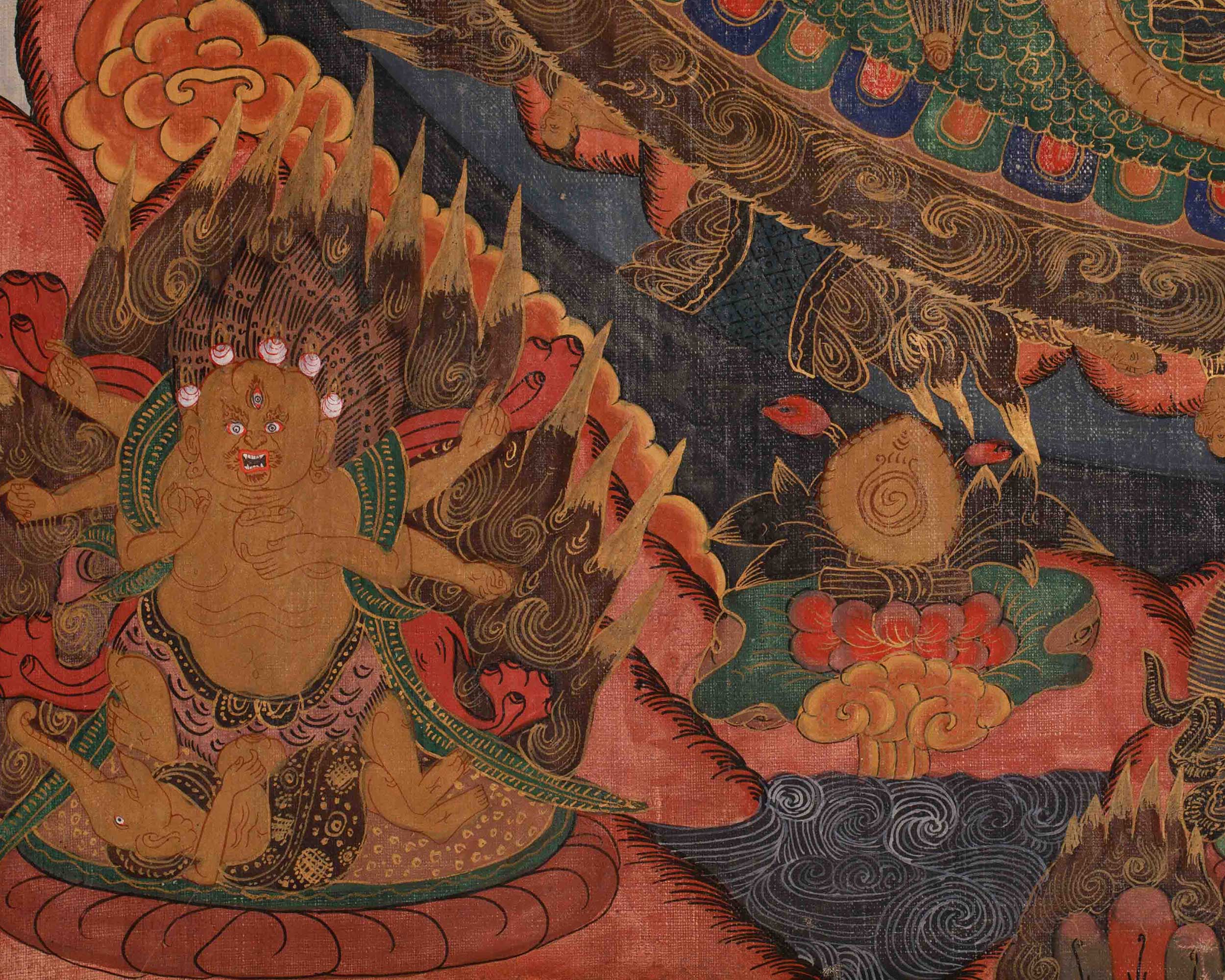 Traditional Deity Mandala Art | Protection, Wisdom, and Spiritual Practice
