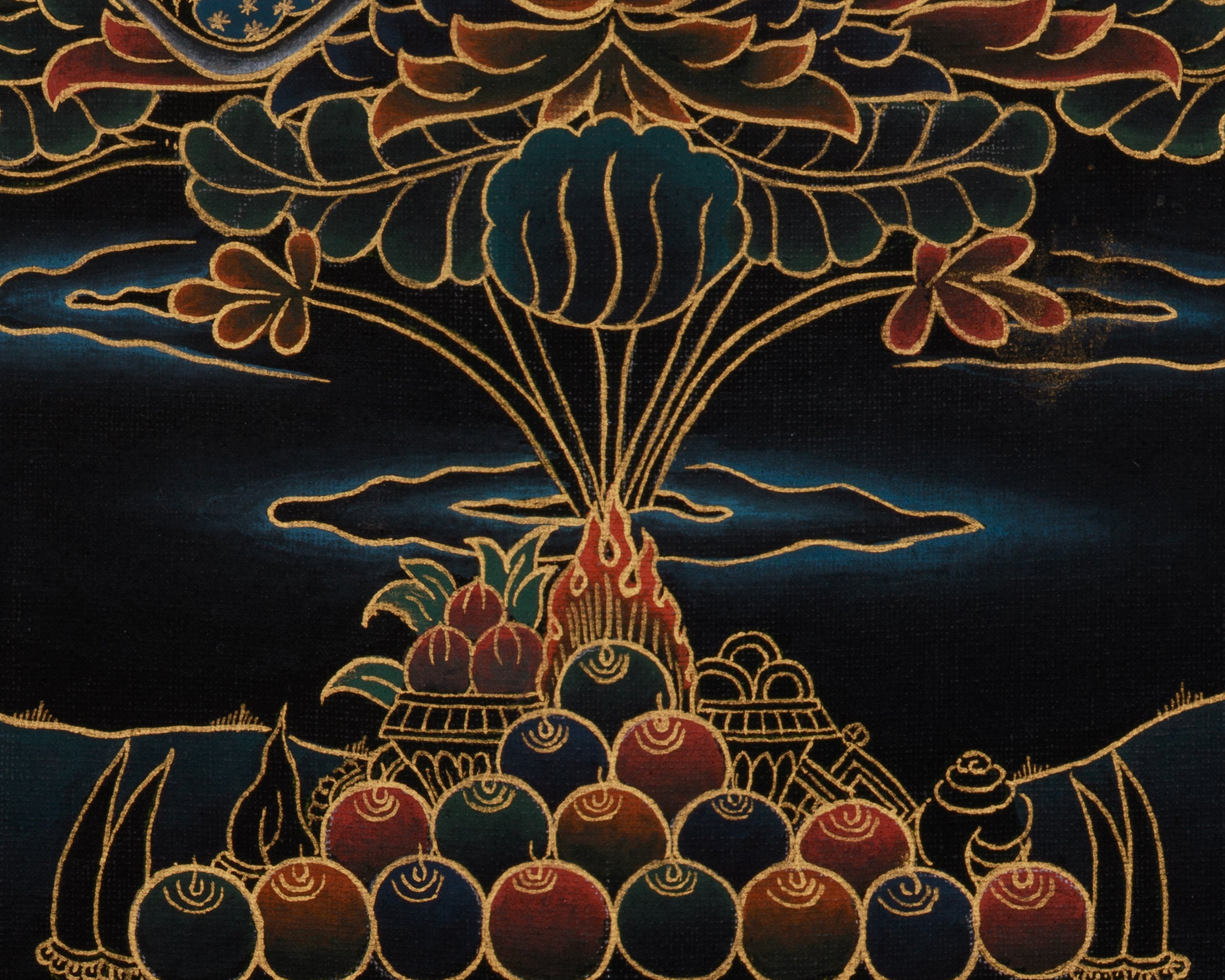 Hand-Painted  Guru Rinpoche Thangka | Embodiment of Wisdom and Compassion