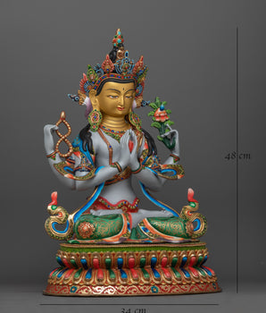 Avalokiteshvara Chenrezig Sadhana Statue