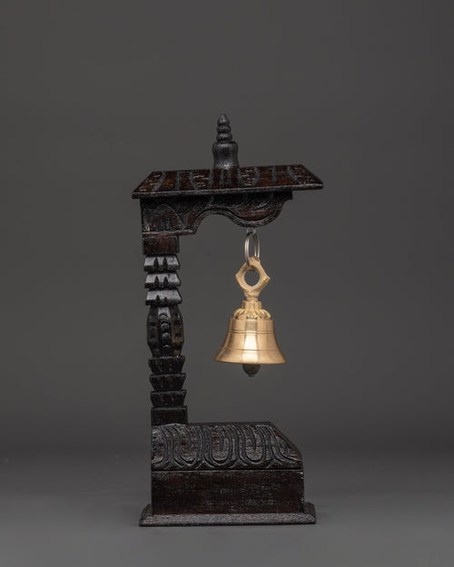 Bell With Wooden Stand | Meditation And Rituals
