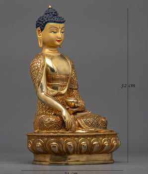 The Enlightened Presence of Shakyamuni Budha sculpture | A Symbol of Spiritual Awakening