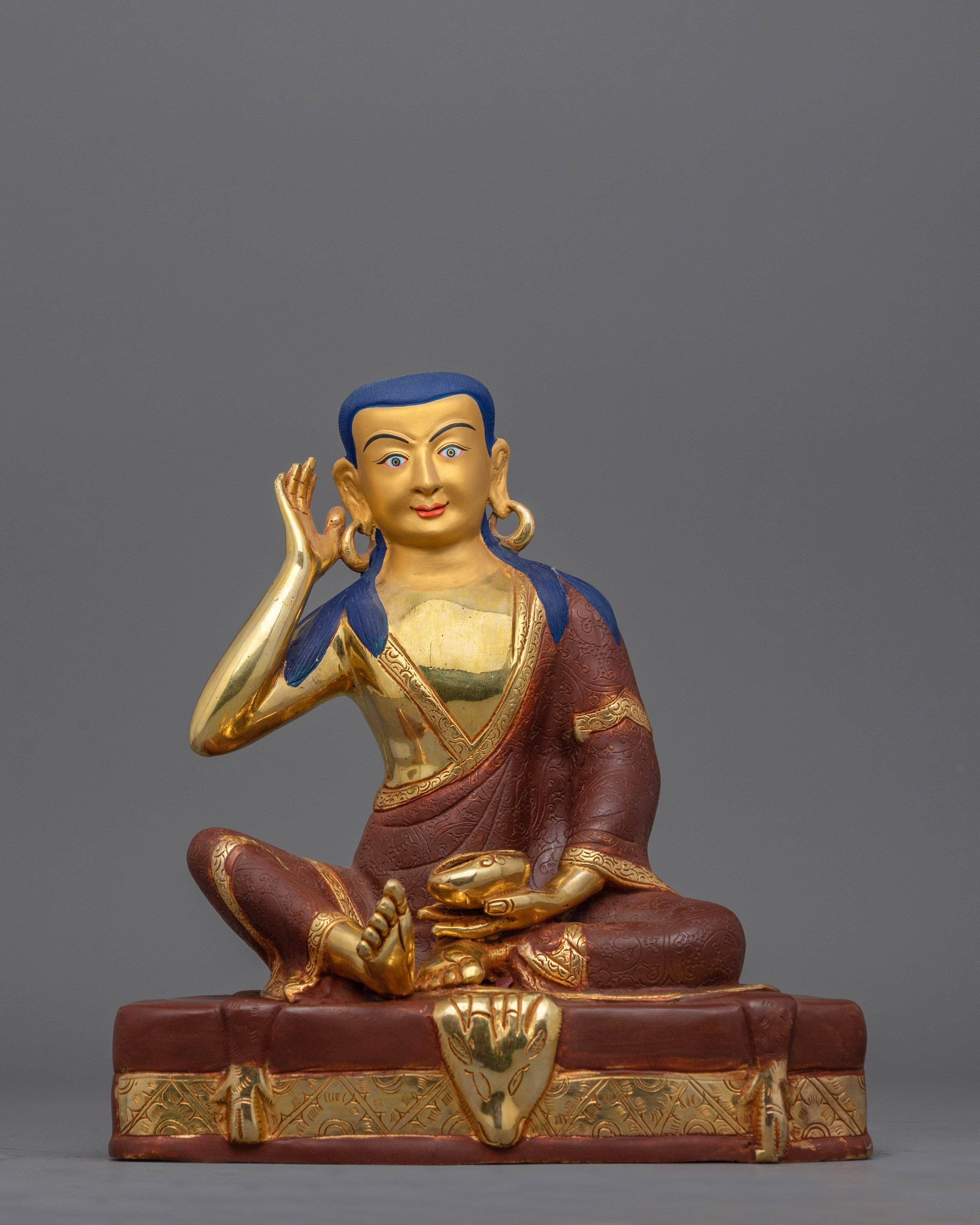 Tibetan Kagyu Master Set Figurine | Marpa, Milarepa, Gampopa Statue Set