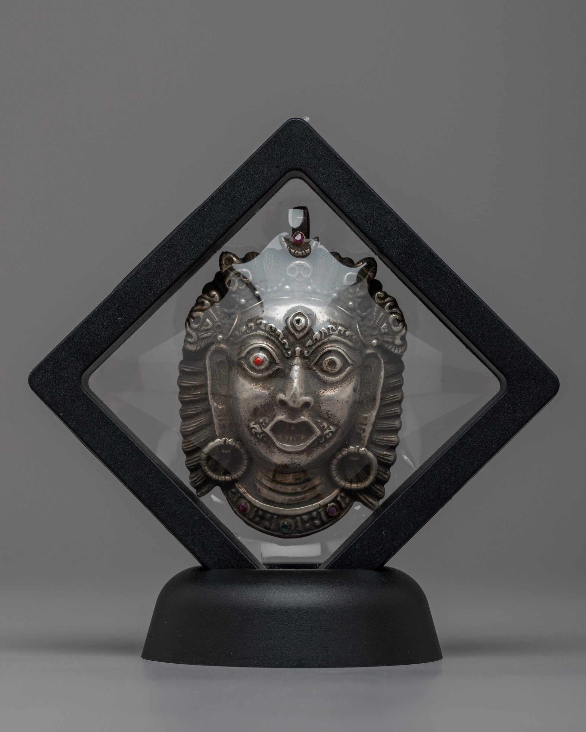 Jogini Face Pendant in Frame