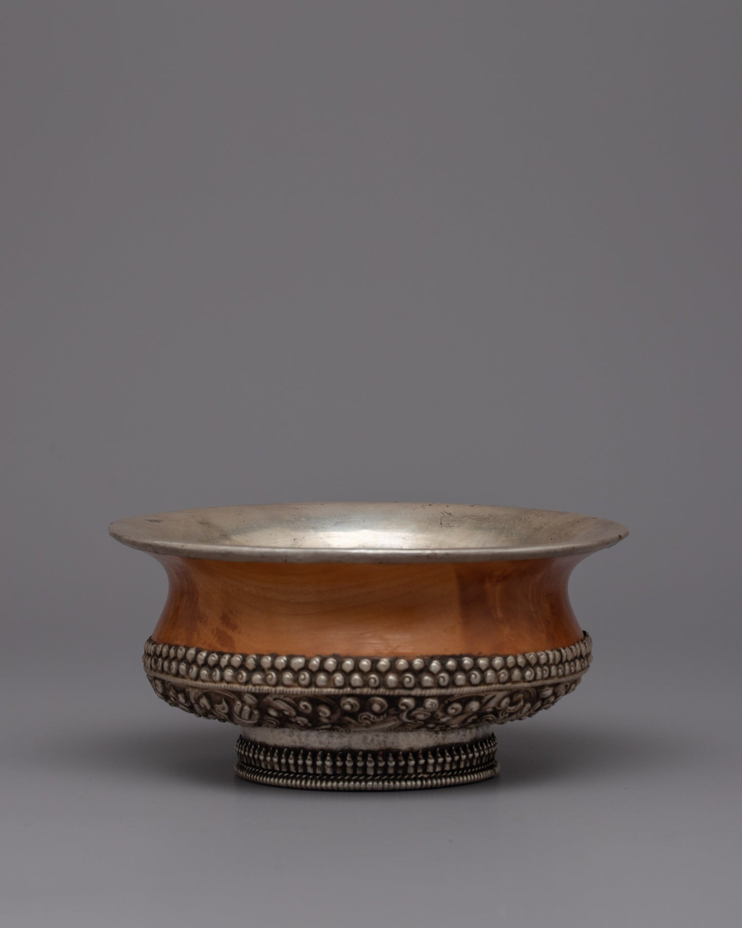 Tibetan Phuru Water Offering Bowl | Handcrafted Vessel Infusing Buddhist Wisdom and Serenity