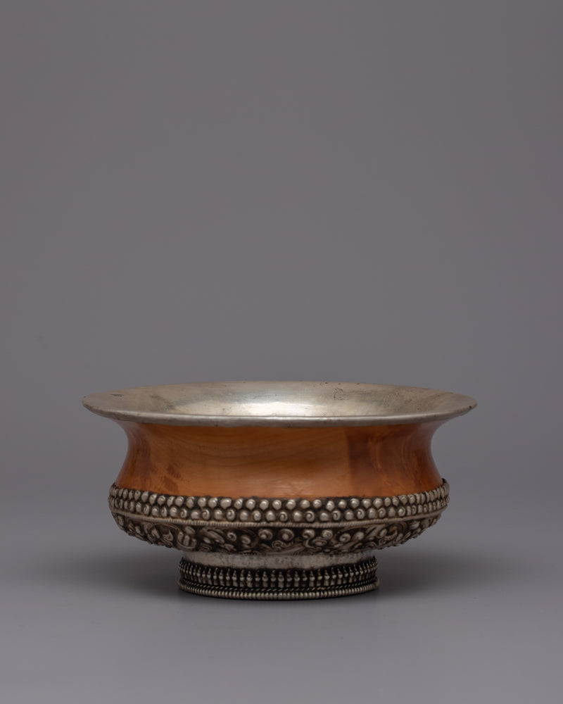 Tibetan Bowl | Handcrafted Vessel Infusing Buddhist Wisdom and Serenity