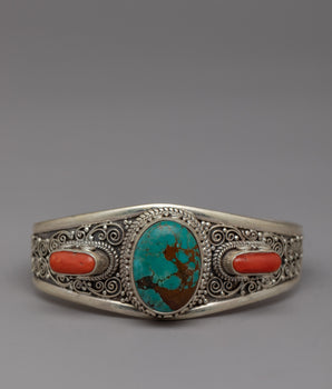 Silver Turquoise Bracelet