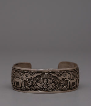 Authentic Tibetan Bracelet Silver With Copper