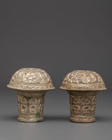 silver-plated-brocade-stick-cap