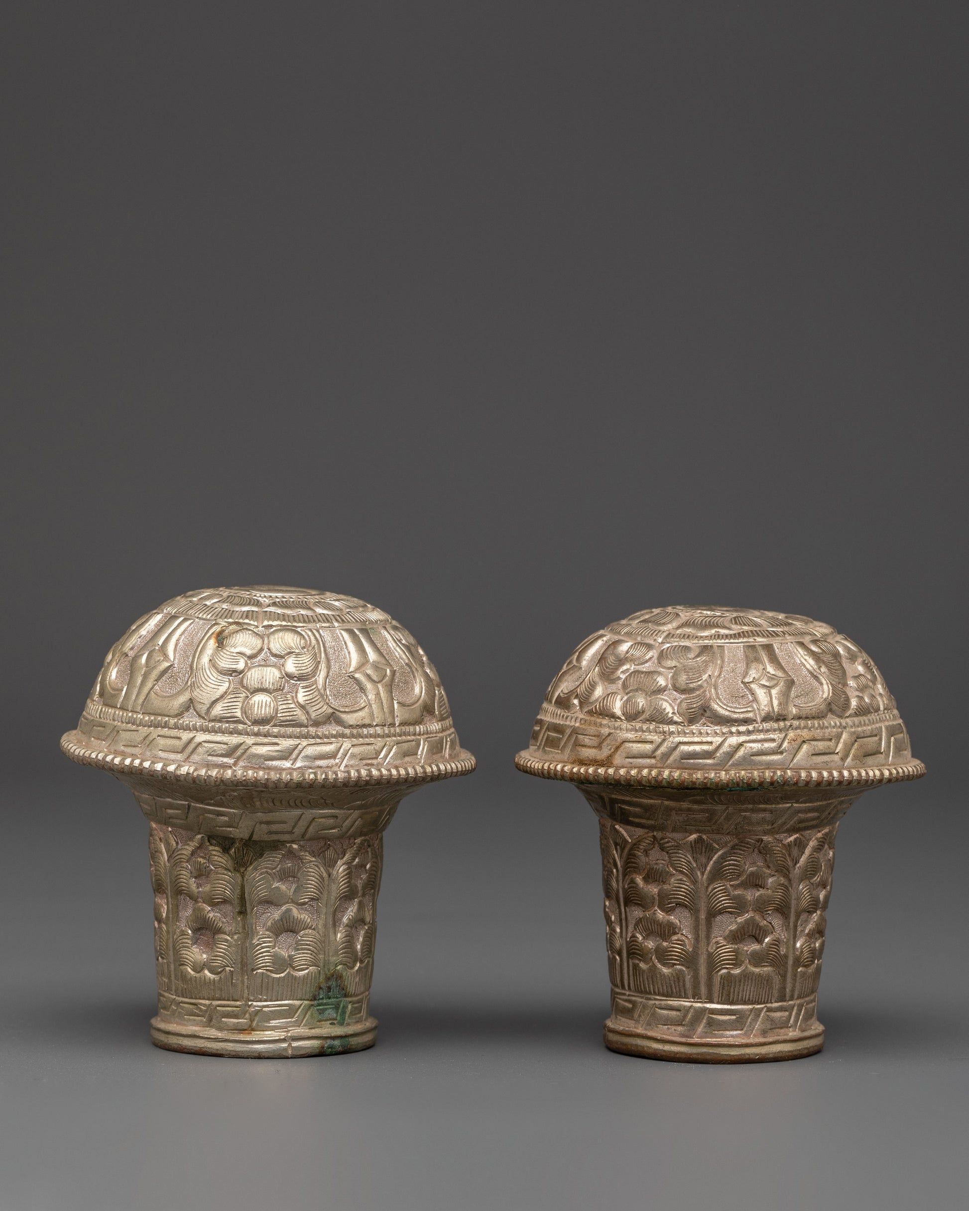 silver-plated-brocade-stick-cap