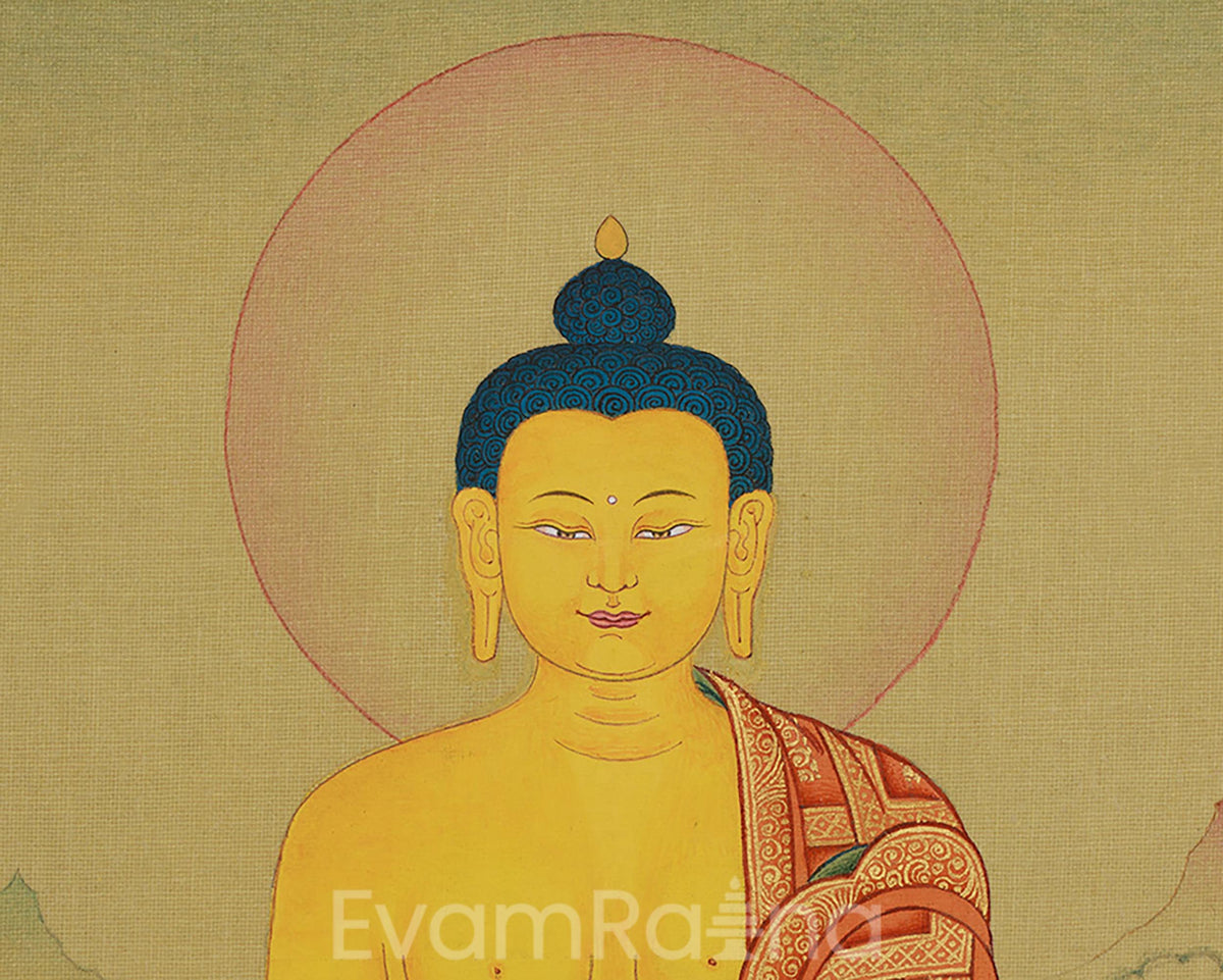 Shakyamuni Buddha Wall Art for Meditation | Buddhist Art for Peace and Enlightenment
