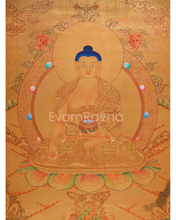 Hand-Painted Gold Style Shakyamuni Buddha