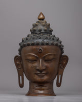 Buddha Head Sculpture 