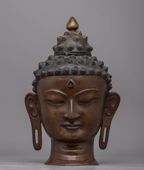 Buddha Head Sculpture 