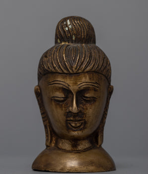 Copper Buddha Head Decor