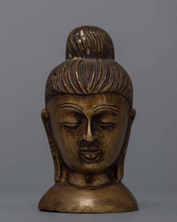 Copper Buddha Head Decor