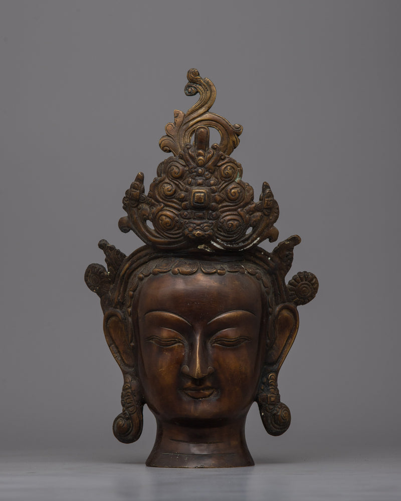 Large Buddha Head Statue