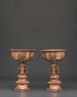 Tibetan Buddhist Butter Lamp Set