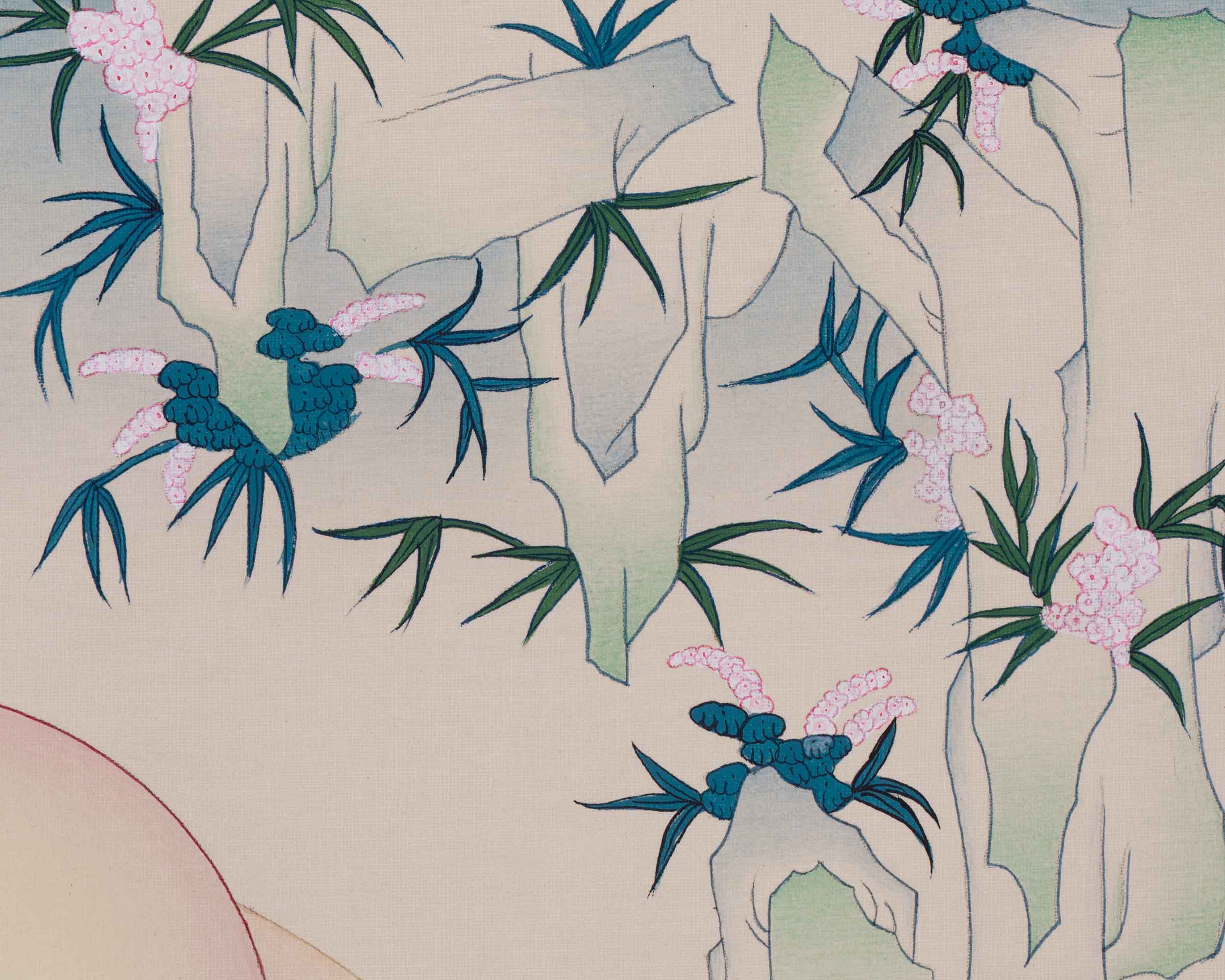 Compassion Deity Chenrezig Thangka | Bodhisattva Artwork