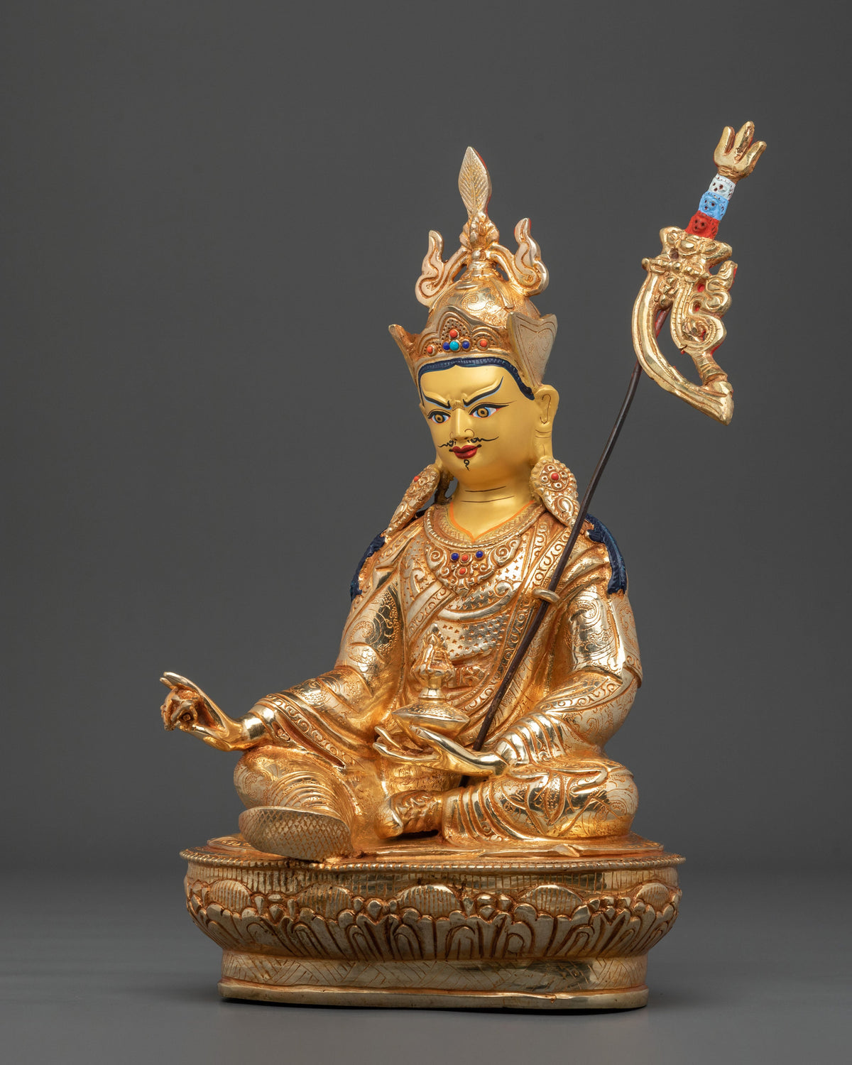 Guru Rinpoche Sacred Figurine | Embodiment of Vajrayana Wisdom