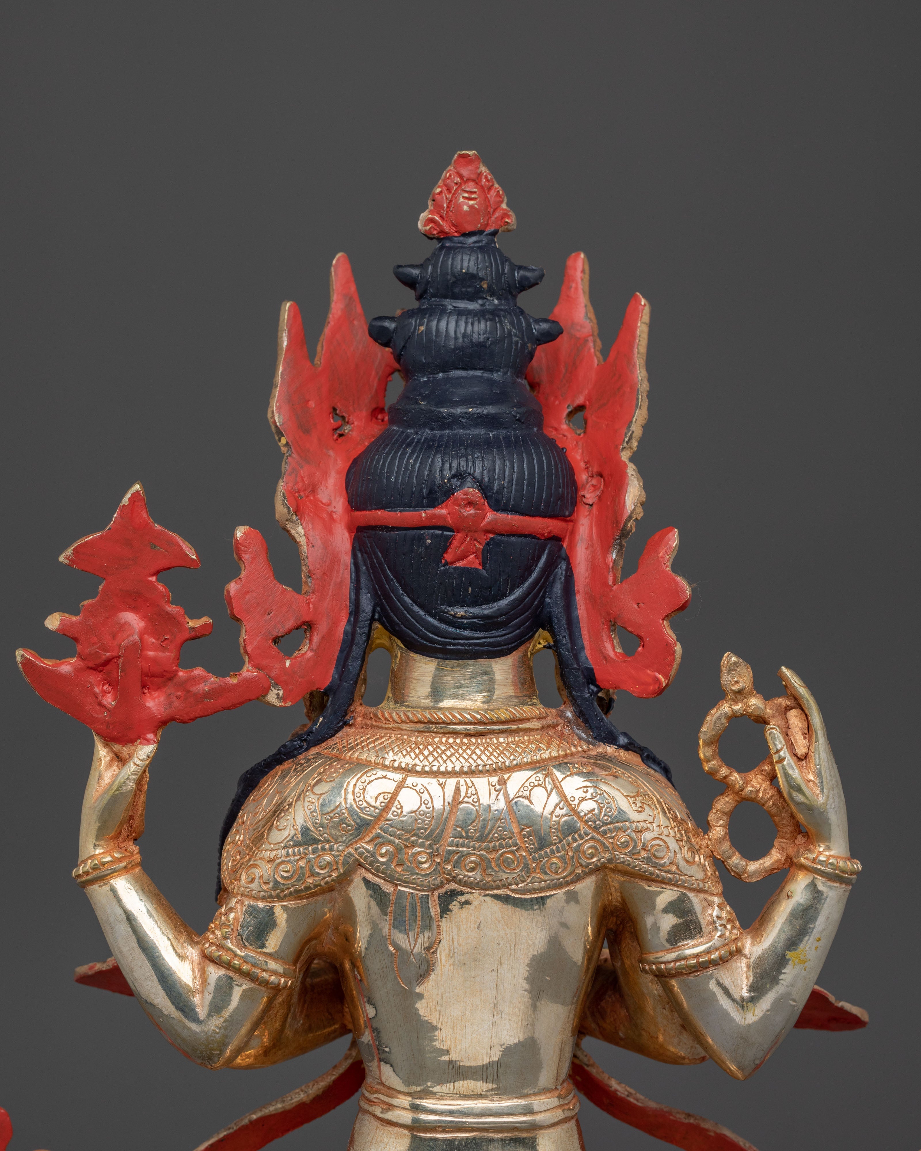Bodhisattva Of Compassion Chenrezig Sculpture | Buddhist Compassion Deity Sculpture