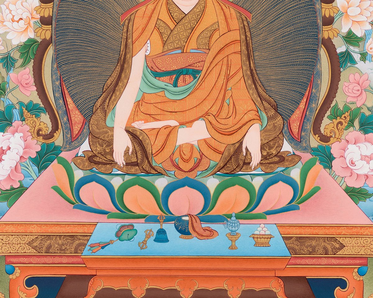 High-Quality Giclee Canvas Print of Guru Longchenpa | The Enlightened Nyingma Master